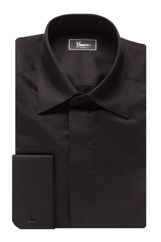 Bordeaux shirt with pin collar