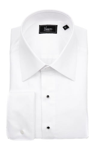 White uni tuxedo shirt
