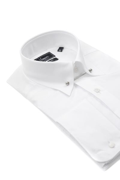 White business shirt with pinned collar – Viggo London