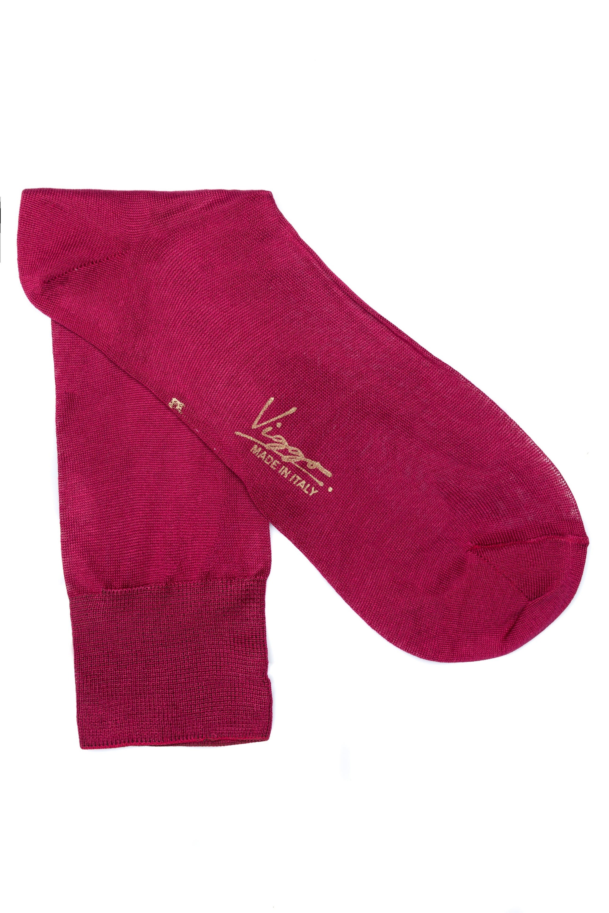 Fuchsia uni socks