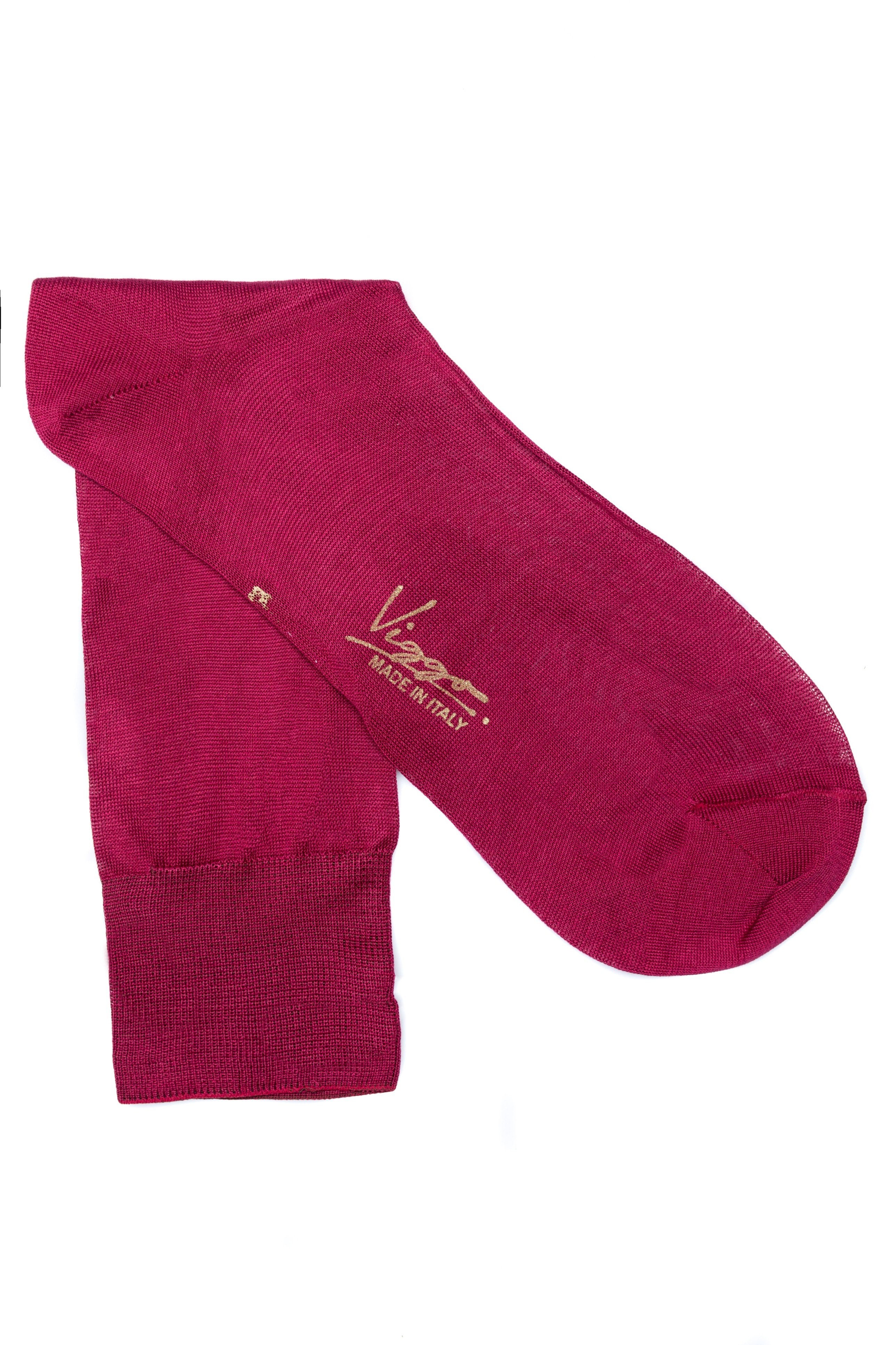 Fuchsia uni socks