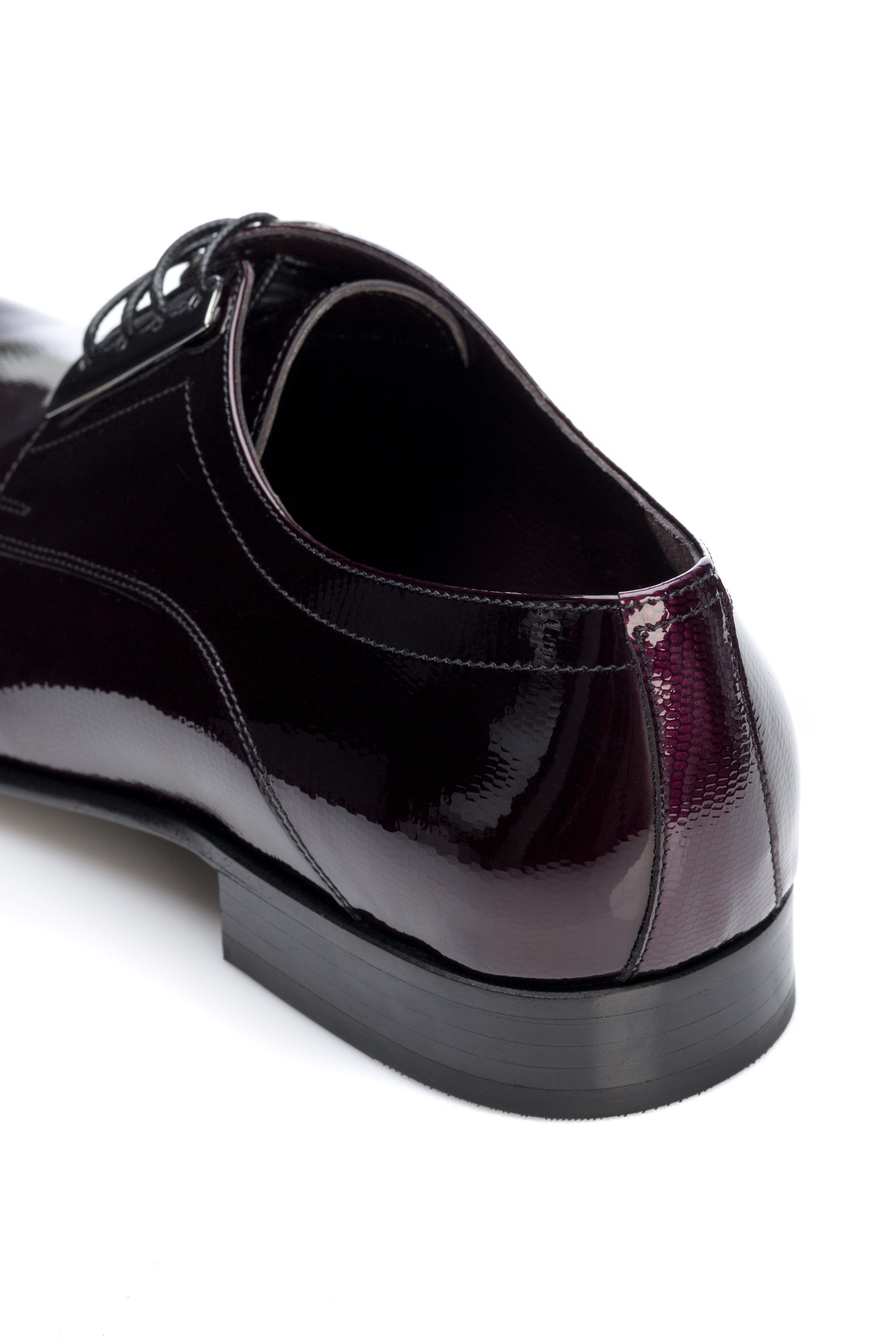 Derby purple smoking shoes