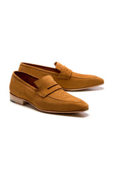 Brown Penny suede moccasins