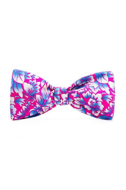 Mulberry floral bow tie