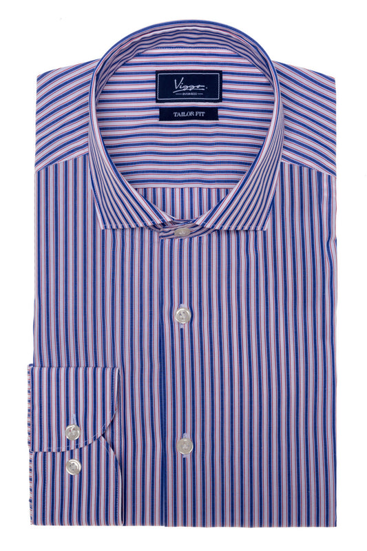 Striped embroidered shirt