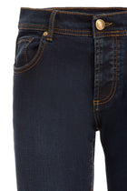 Navy prewashed jeans