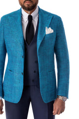 Turquoise casual jacket