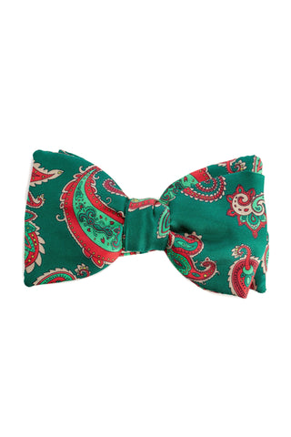 Red bow tie with floral model