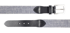 Navy textured belt