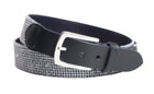 Navy textured belt
