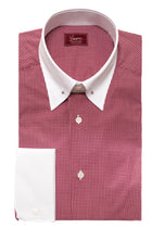 Bordeaux shirt with pin collar