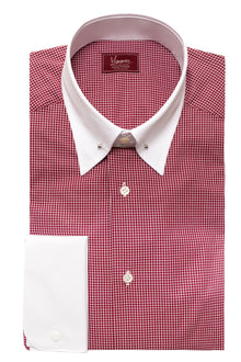 Bordeaux shirt with pin collar
