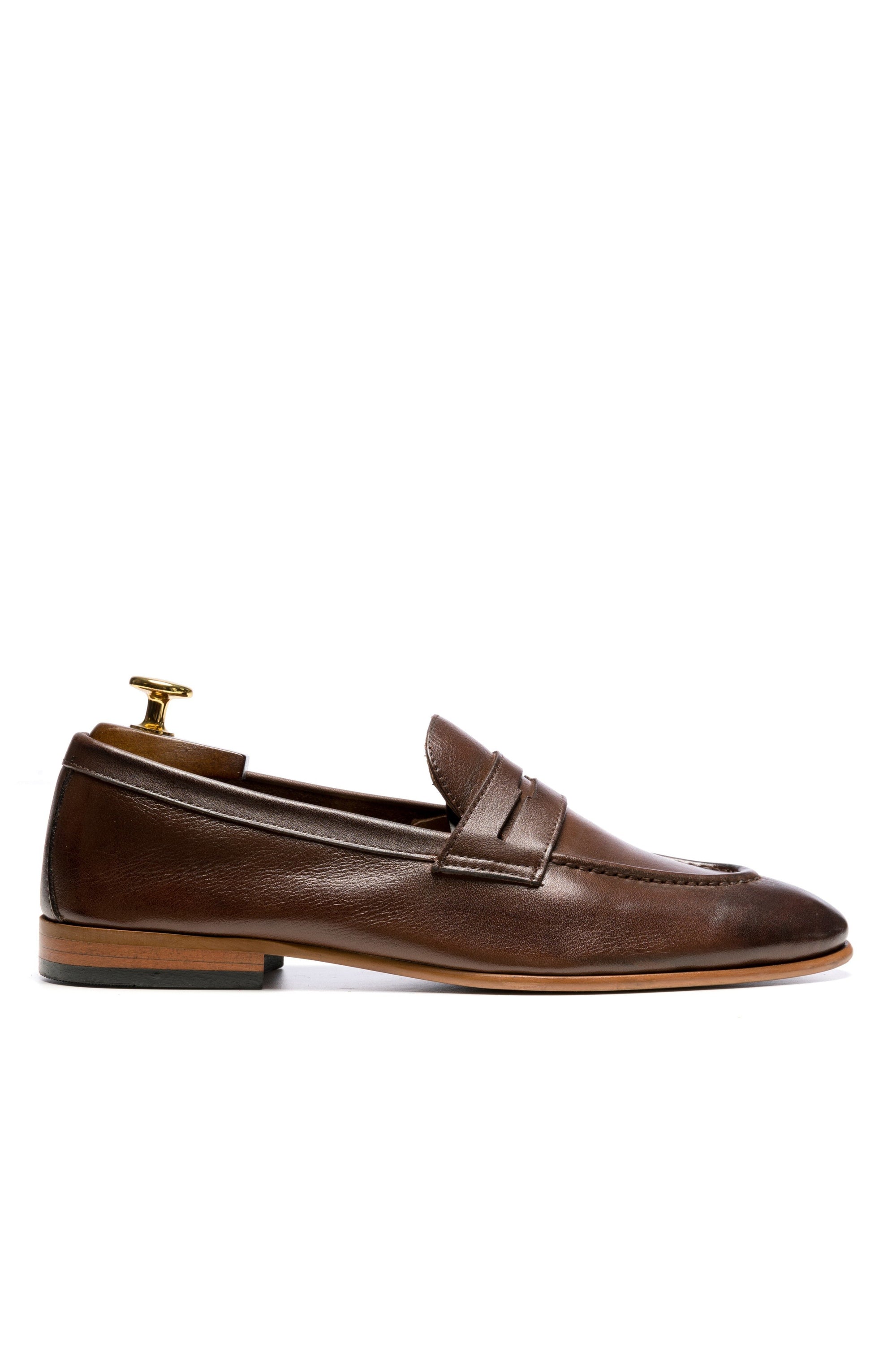 Brown casual moccasins