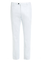 Chinos white textured trousers