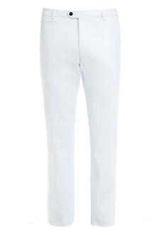 Chinos white textured trousers
