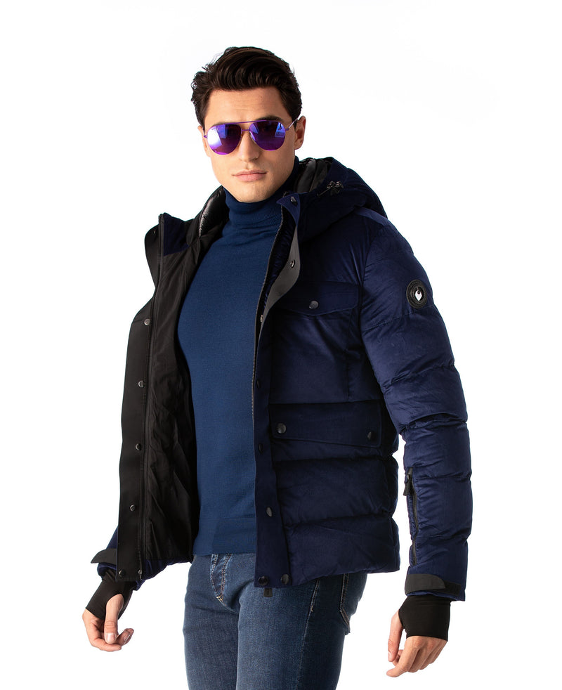 Navy velvet jacket