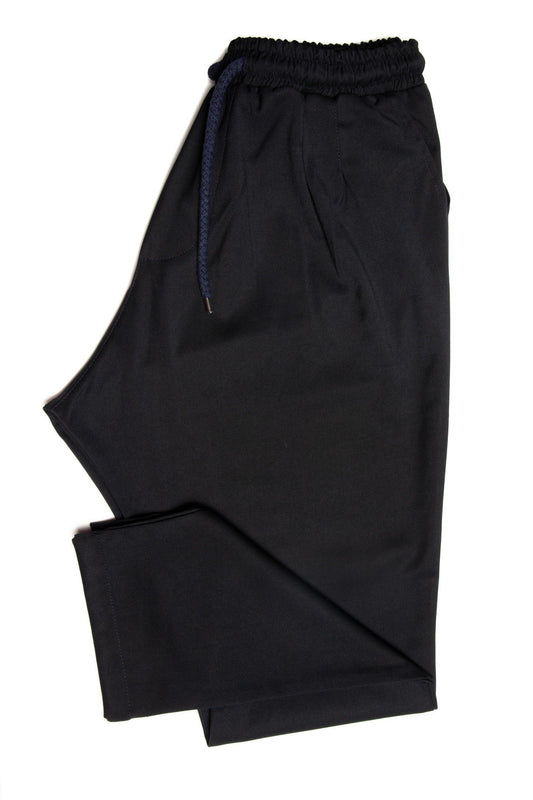 Blue casual trousers with cord