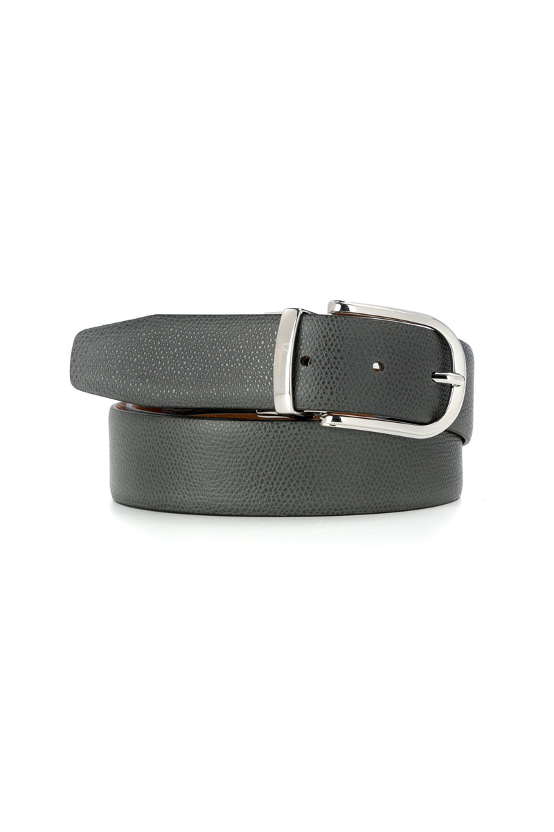 Cognac-black business belt