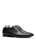 Leather derby shoes