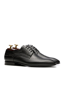 Leather derby shoes