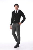 Black cardigan from Merino wool