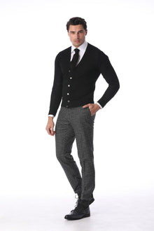 Black cardigan from Merino wool