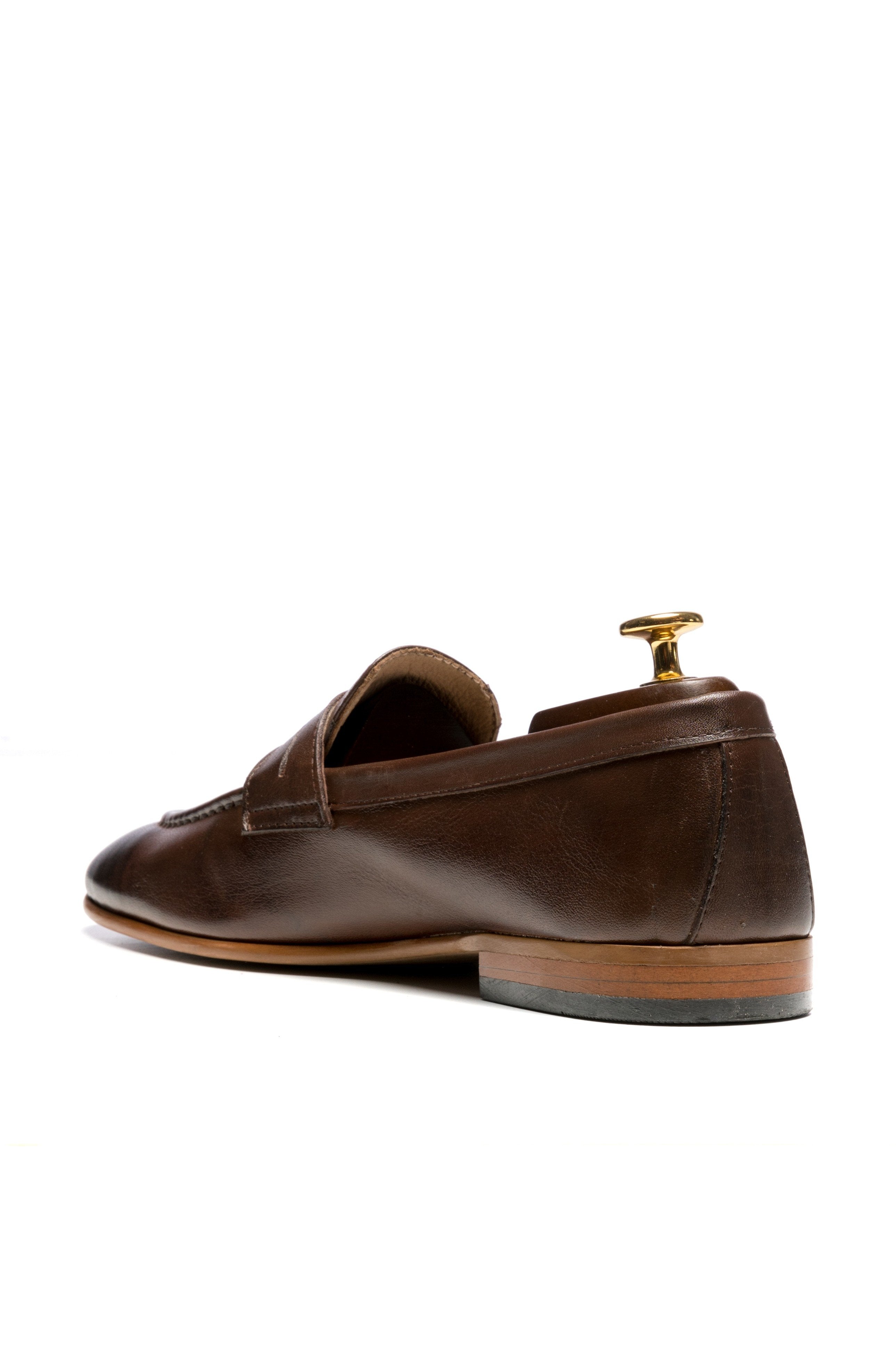 Brown casual moccasins
