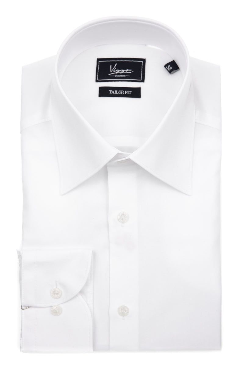 White business shirt with red detail