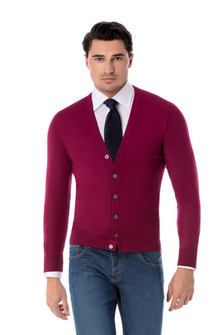 Brown cardigan sweater