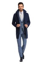 Navy rain free trench