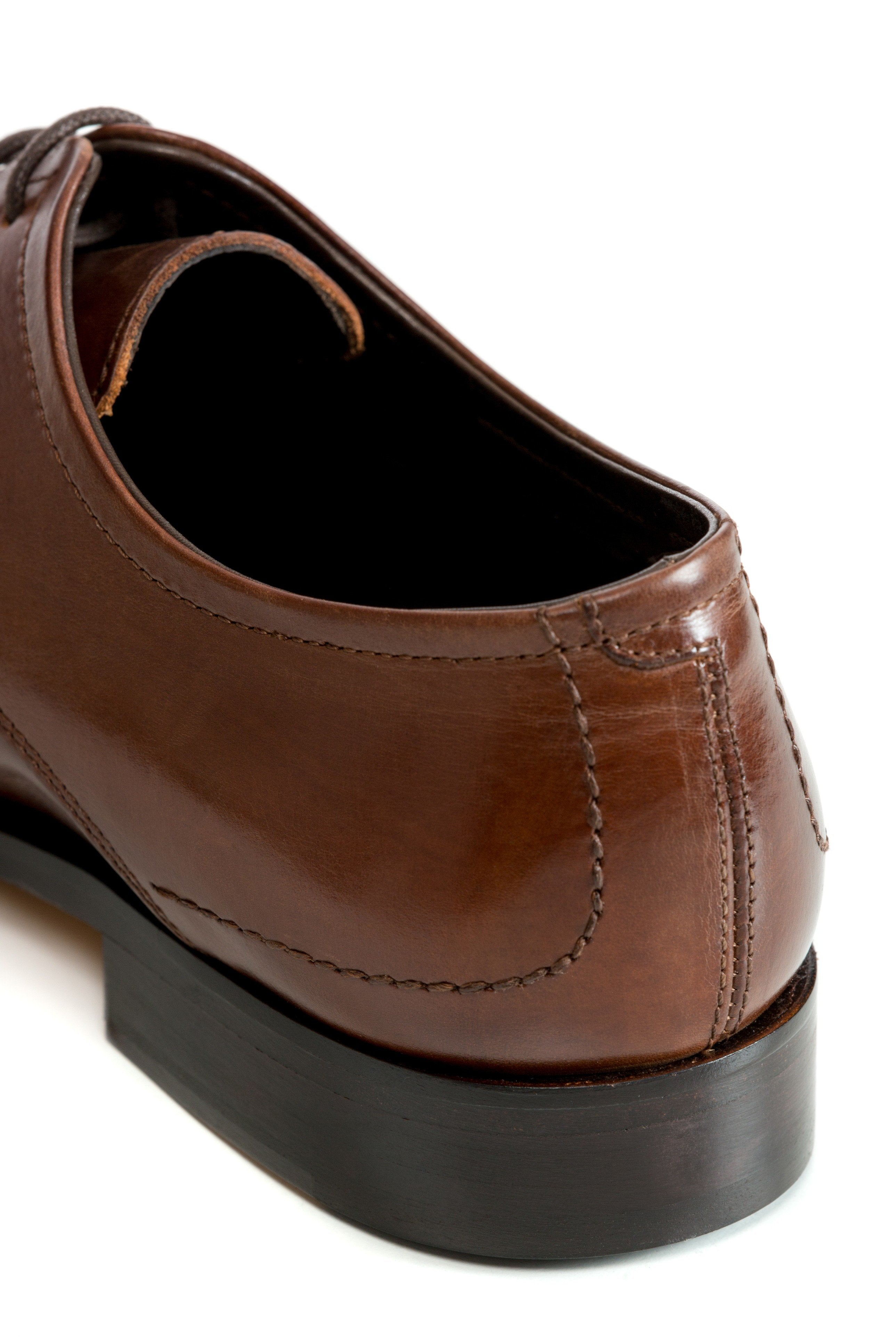 Derby cognac shoes