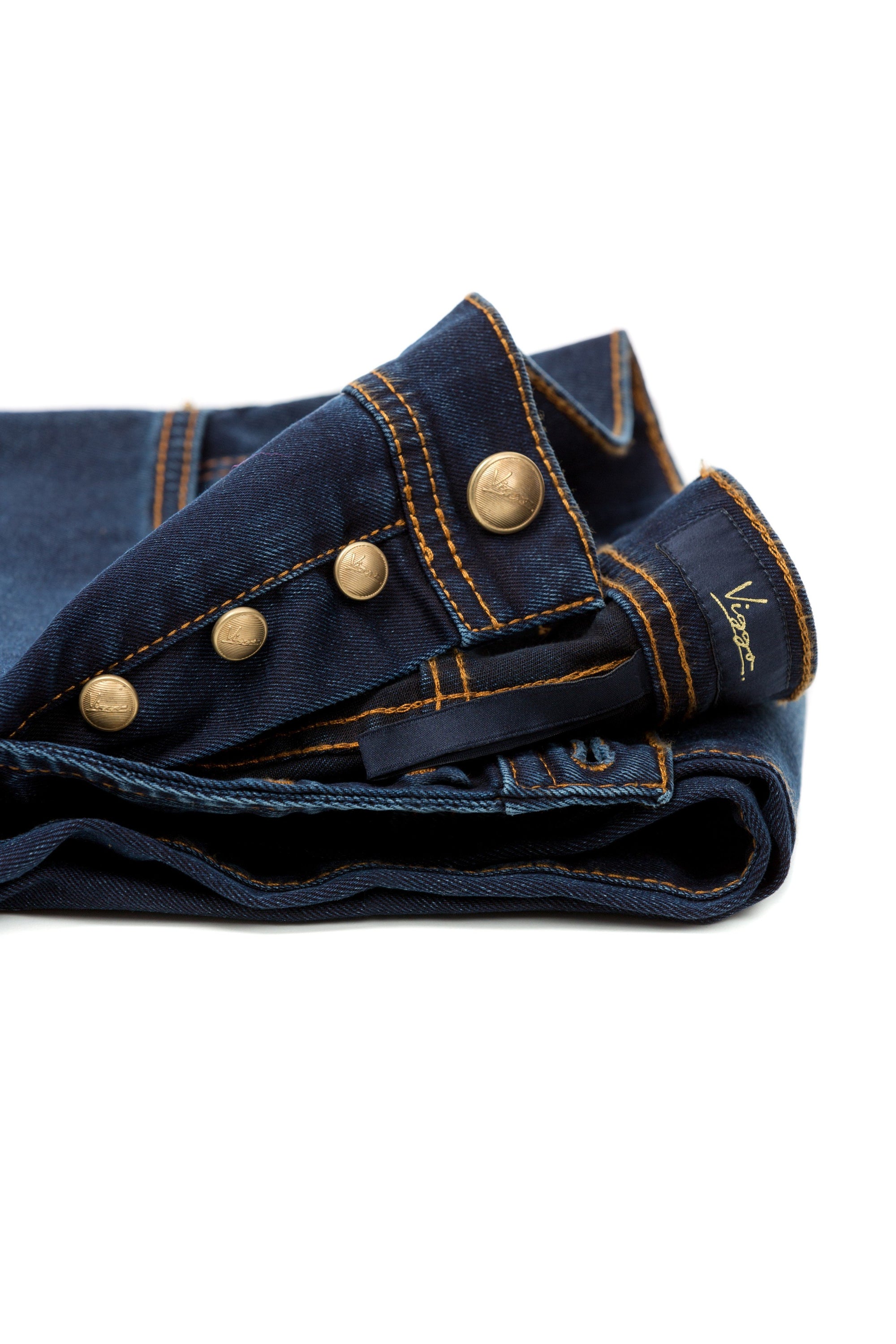 Navy prewashed jeans