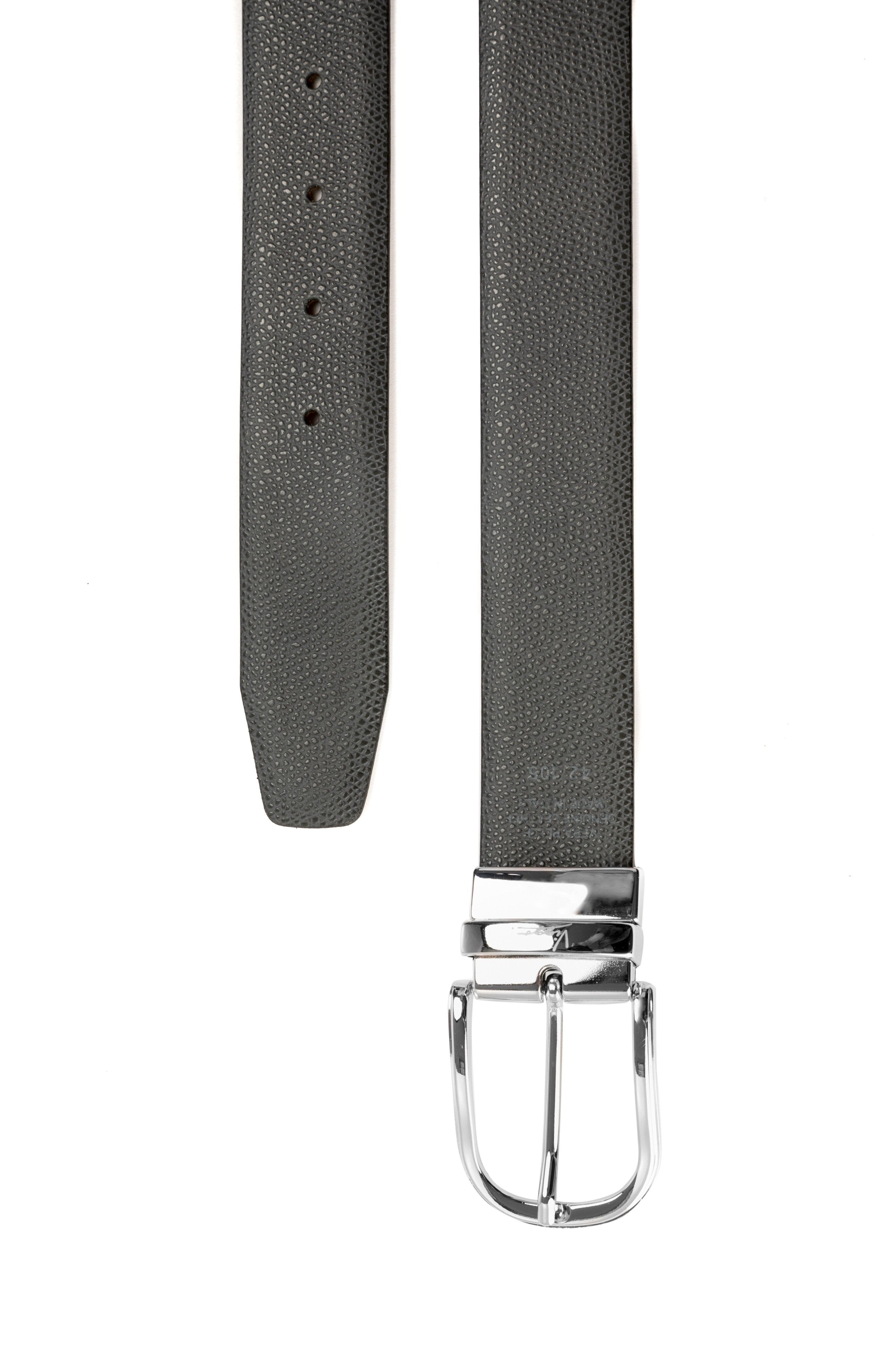 Cognac-black business belt