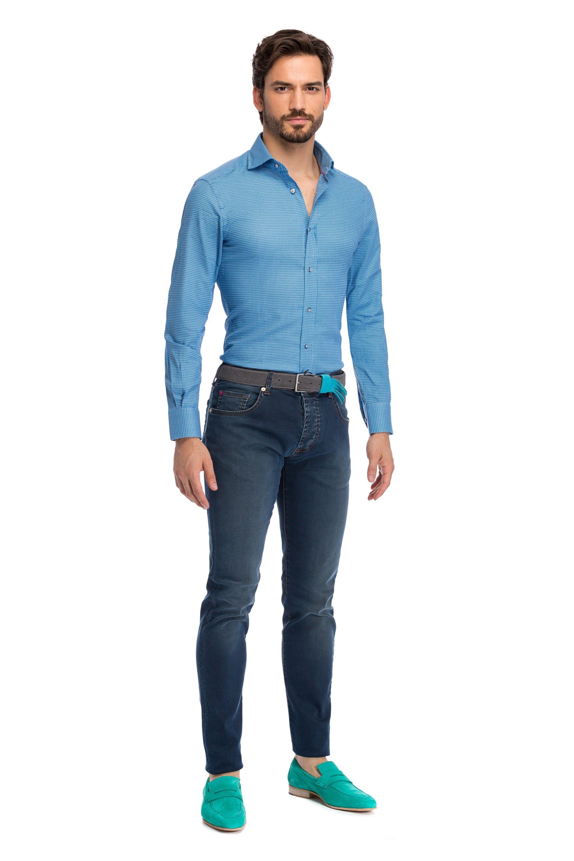Forest navy jeans
