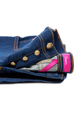 Blue prewashed jeans