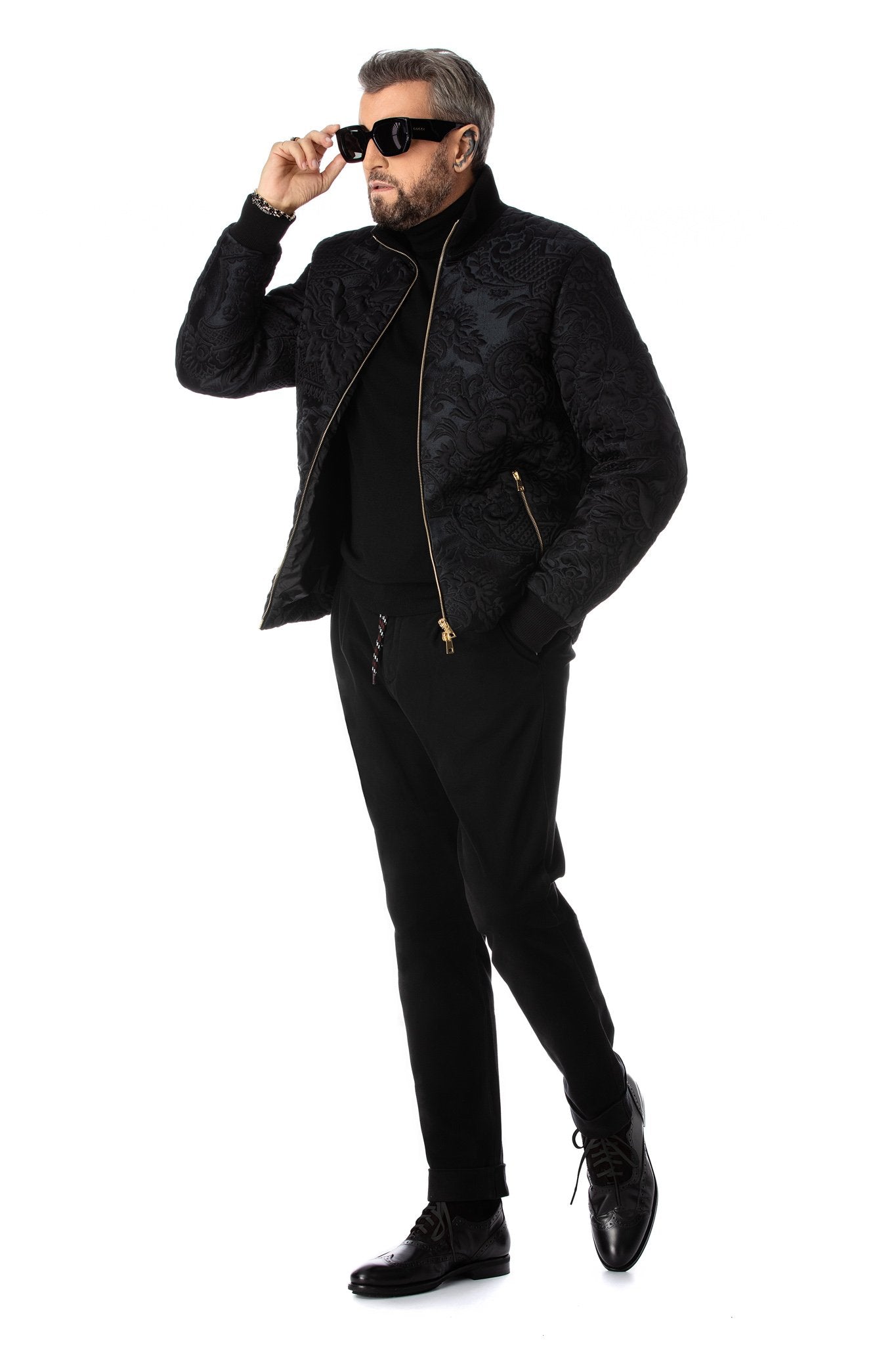 Brocart bomber jacket