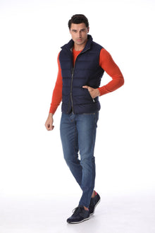 Orange blouse from Merino wool