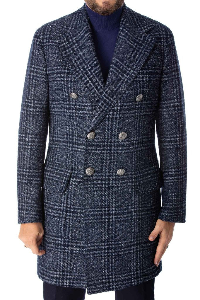 Coat in alpaca and virgin wool