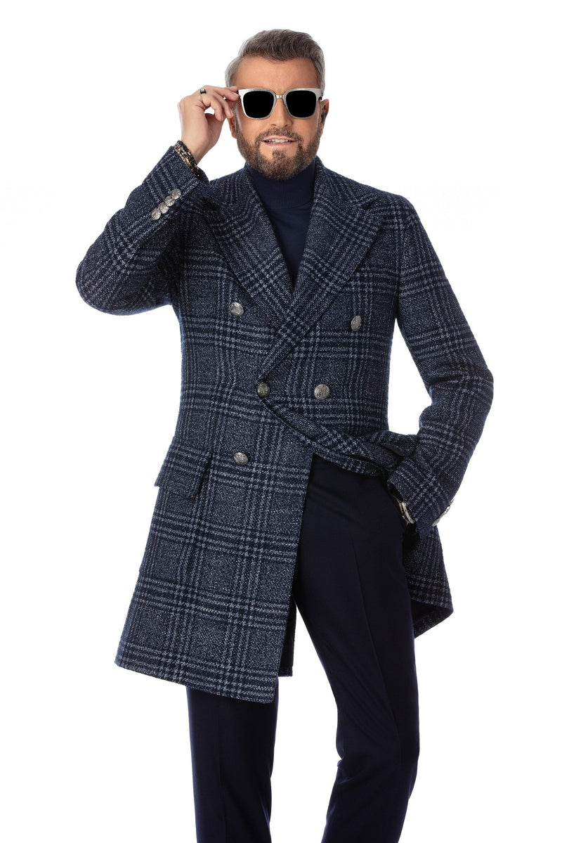 Coat in alpaca and virgin wool