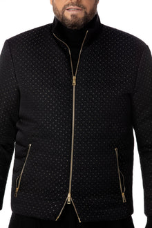 Glam Lurex Thread bomber jacket