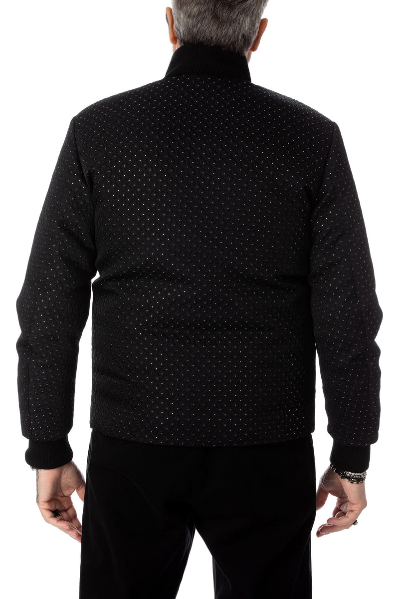 Glam Lurex Thread bomber jacket
