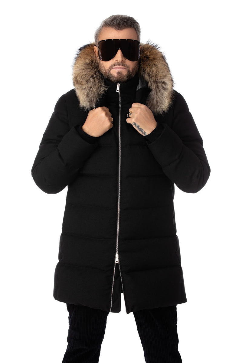 Down-filled jacket