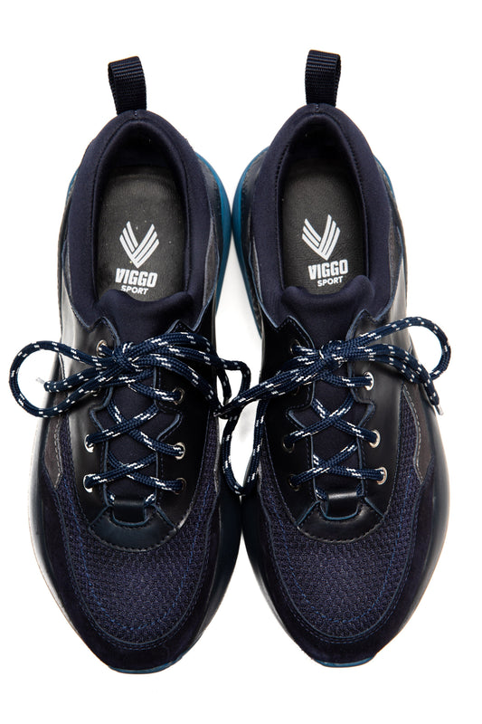 Navy sport shoes with Blue