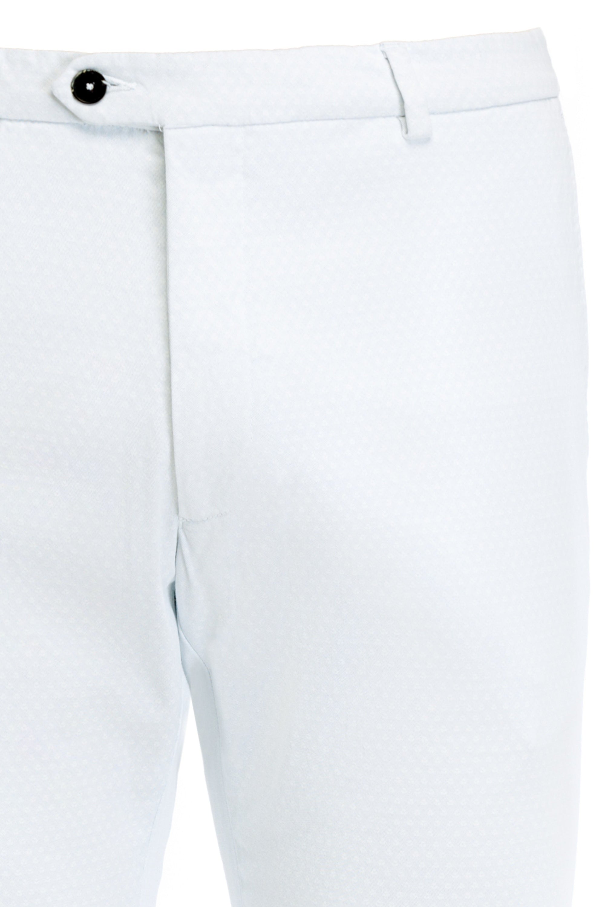 Chinos white textured trousers