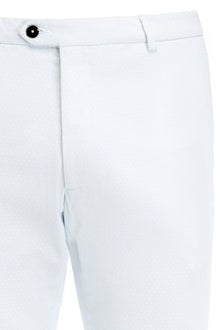 Chinos white textured trousers
