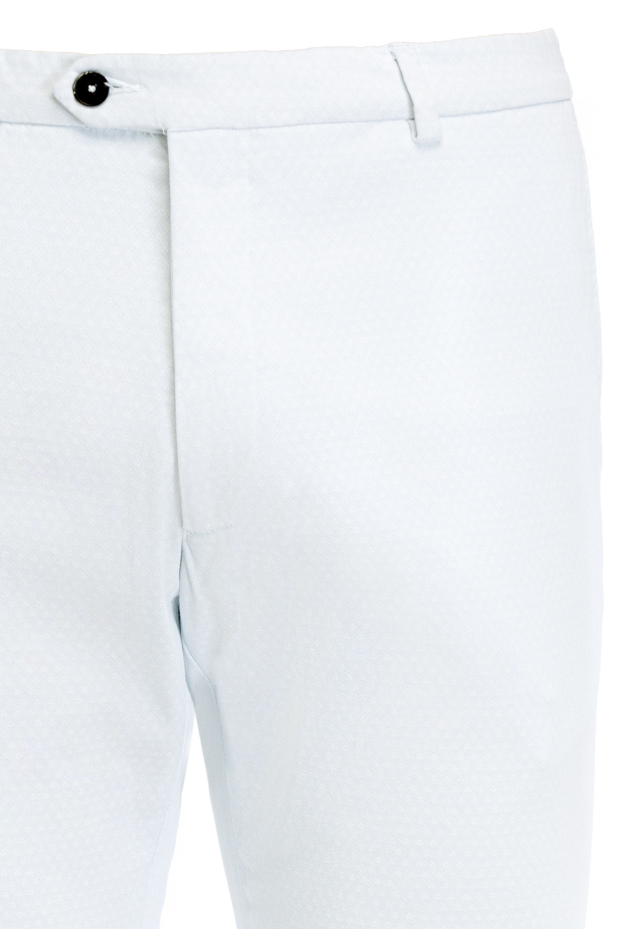 Chinos white textured trousers