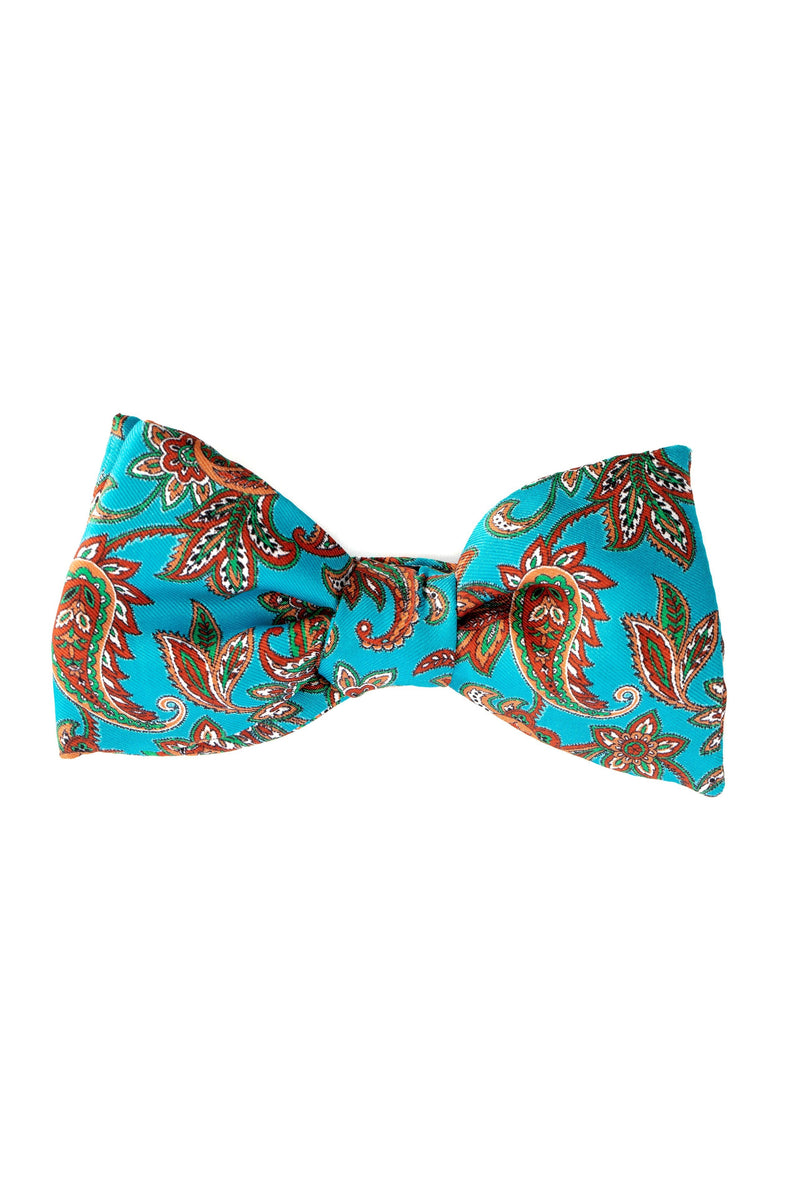 Blue bow tie with Paisley model