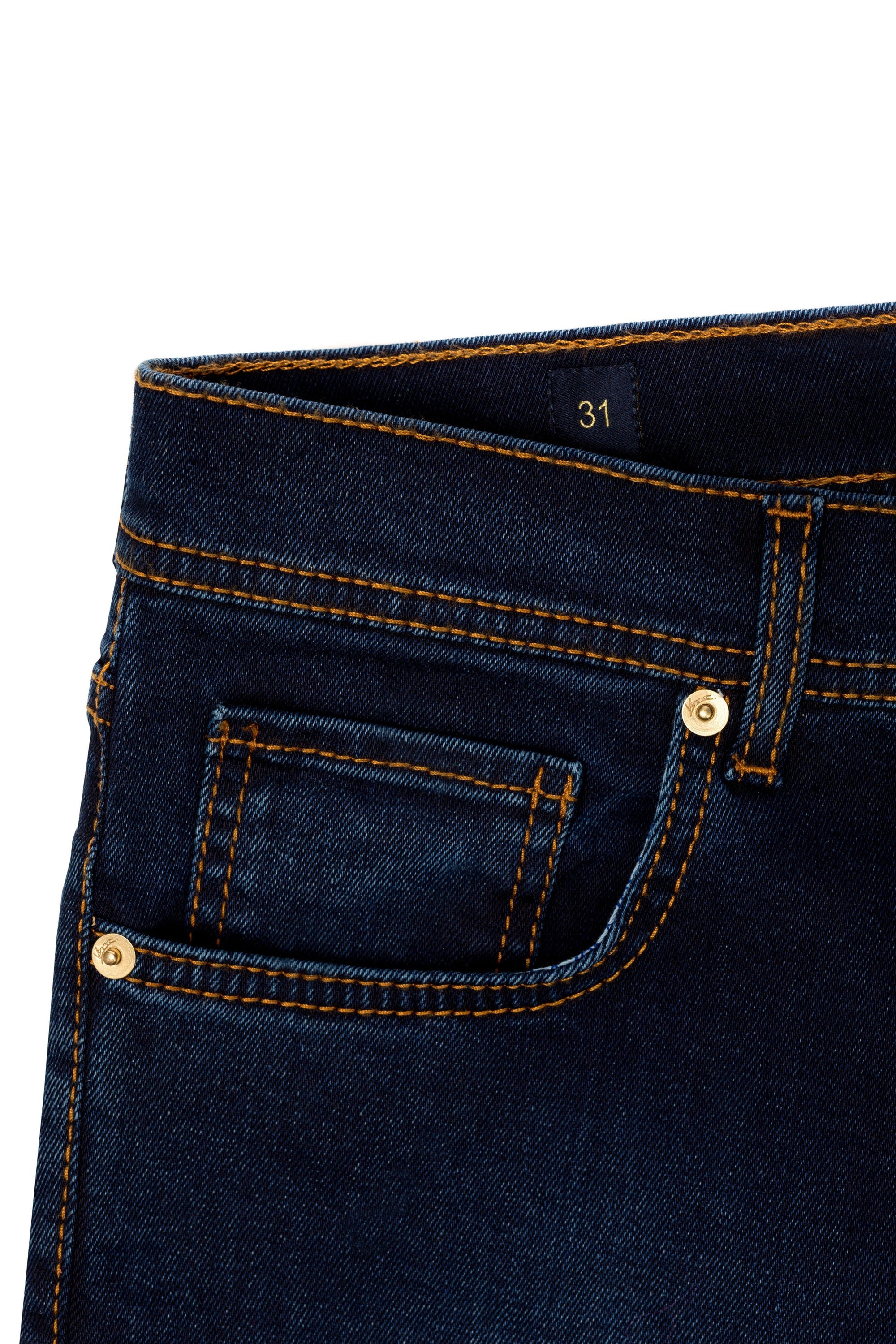Navy prewashed jeans