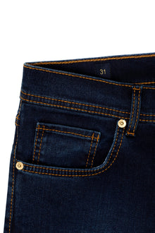 Navy prewashed jeans