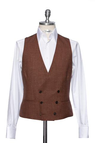 Brown cotton waistcoat